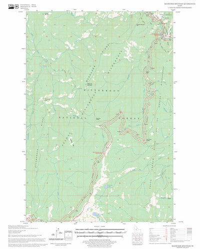 US Forest Service - Topo Magruder Mountain, ID FSTopo Legacy digital map