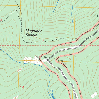 US Forest Service - Topo Magruder Mountain, ID FSTopo Legacy digital map
