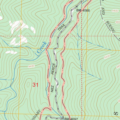 US Forest Service - Topo Magruder Mountain, ID FSTopo Legacy digital map