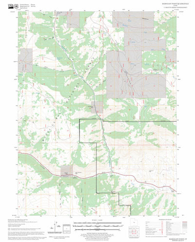 US Forest Service - Topo Mahogany Point, UT FSTopo Legacy digital map