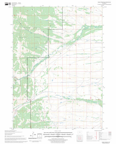 US Forest Service - Topo Maki Creek, WY FSTopo Legacy digital map