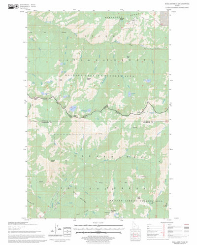 US Forest Service - Topo Mallard Peak, ID FSTopo Legacy digital map
