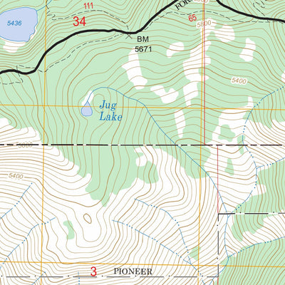 US Forest Service - Topo Mallard Peak, ID FSTopo Legacy digital map