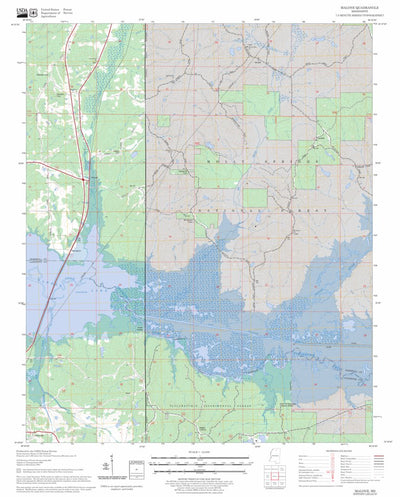 US Forest Service - Topo Malone, MS FSTopo Legacy digital map