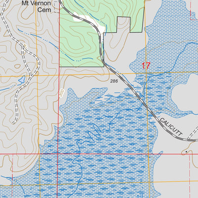 US Forest Service - Topo Malone, MS FSTopo Legacy digital map