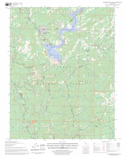 US Forest Service - Topo Mammoth Pool Dam, CA FSTopo Legacy digital map