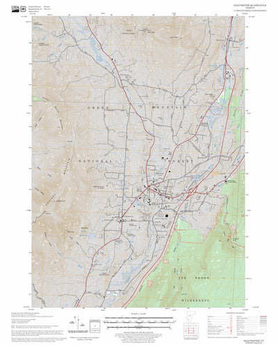 US Forest Service - Topo Manchester, VT FSTopo Legacy digital map