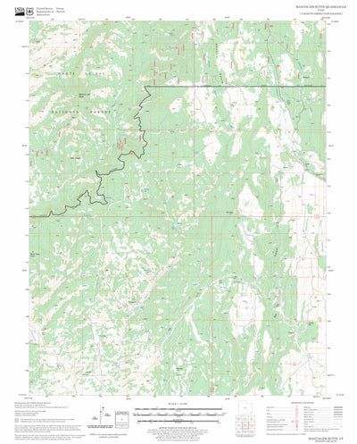 US Forest Service - Topo Mancos Jim Butte, UT FSTopo Legacy digital map