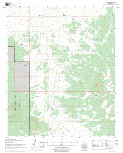 US Forest Service - Topo Mangas, NM FSTopo Legacy digital map