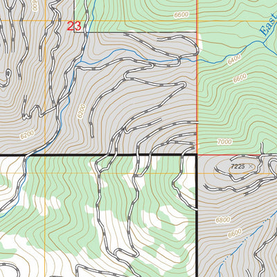 US Forest Service - Topo Manger Park, MT FSTopo Legacy digital map