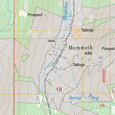 US Forest Service - Topo Manhead Mountain, MT FSTopo Legacy digital map