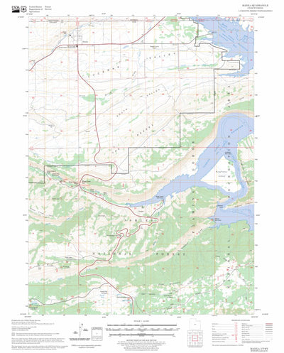 US Forest Service - Topo Manila, UT - WY FSTopo Legacy digital map