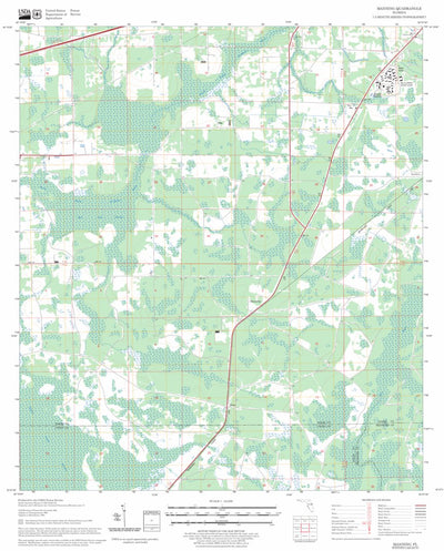 US Forest Service - Topo Manning, FL FSTopo Legacy digital map