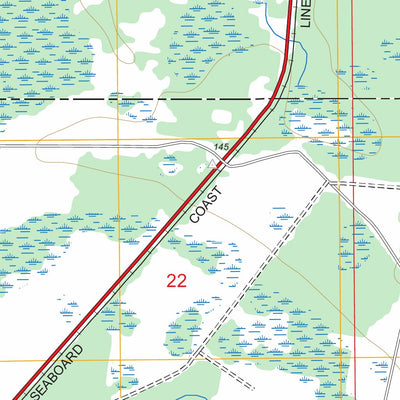 US Forest Service - Topo Manning, FL FSTopo Legacy digital map