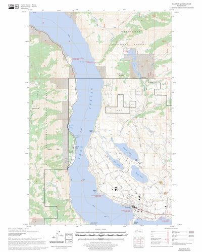 US Forest Service - Topo Manson, WA FSTopo Legacy digital map
