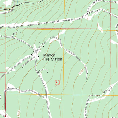 US Forest Service - Topo Manton, CA FSTopo Legacy digital map