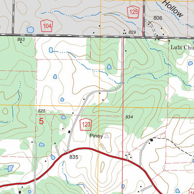US Forest Service - Topo Many Springs, MO FSTopo Legacy digital map