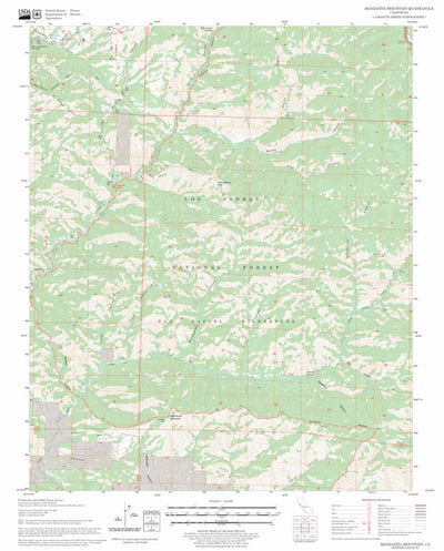 US Forest Service - Topo Manzanita Mountain, CA FSTopo Legacy digital map