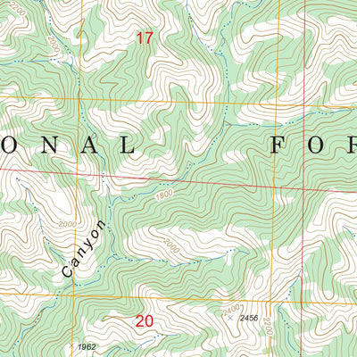 US Forest Service - Topo Manzanita Mountain, CA FSTopo Legacy digital map