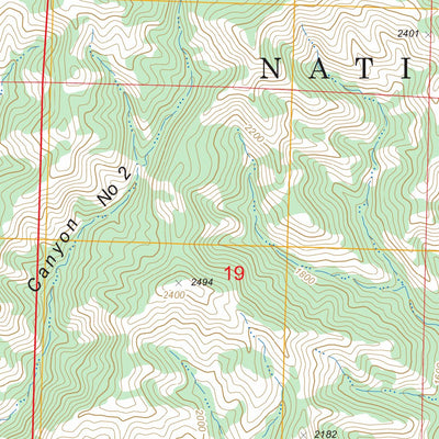 US Forest Service - Topo Manzanita Mountain, CA FSTopo Legacy digital map