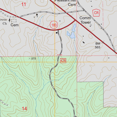 US Forest Service - Topo Maplesville West, AL FSTopo Legacy digital map