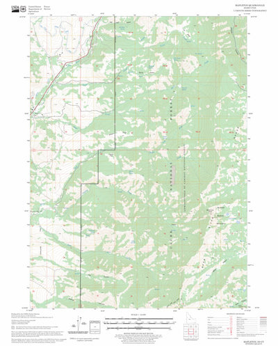 US Forest Service - Topo Mapleton, ID - UT FSTopo Legacy digital map
