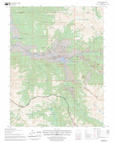 US Forest Service - Topo Marble, CO FSTopo Legacy digital map