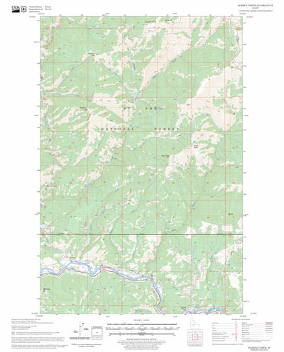 US Forest Service - Topo Marble Creek, ID FSTopo Legacy digital map