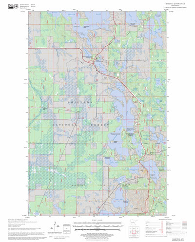 US Forest Service - Topo Marcell, MN FSTopo Legacy digital map