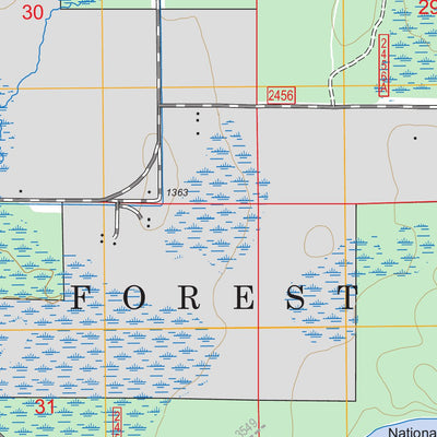 US Forest Service - Topo Marcell, MN FSTopo Legacy digital map