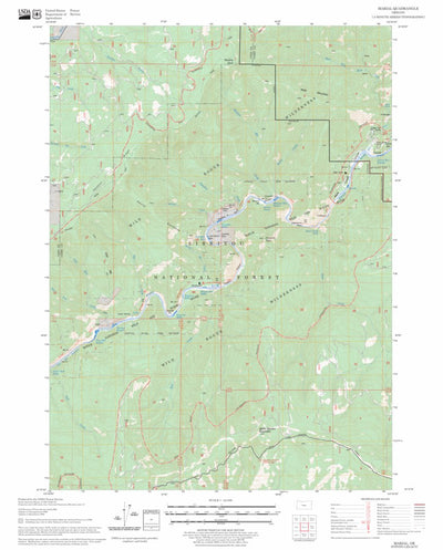 US Forest Service - Topo Marial, OR FSTopo Legacy digital map