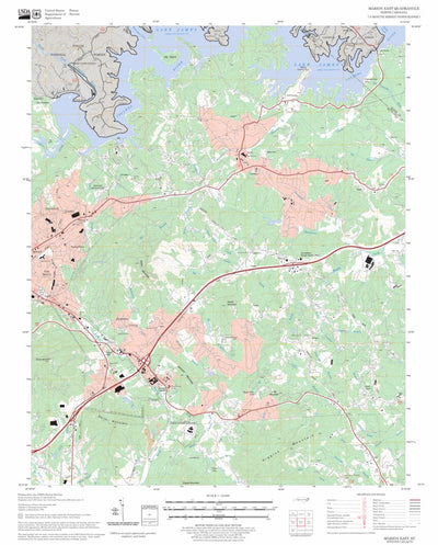 US Forest Service - Topo Marion East, NC FSTopo Legacy digital map