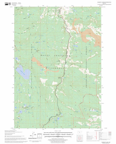 US Forest Service - Topo Marion Lake, OR FSTopo Legacy digital map