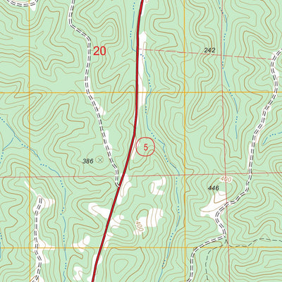 US Forest Service - Topo Marion North, AL FSTopo Legacy digital map