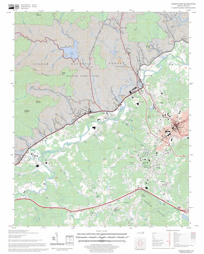 US Forest Service - Topo Marion West, NC FSTopo Legacy digital map