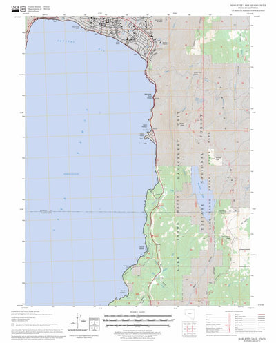 US Forest Service - Topo Marlette Lake, NV - CA FSTopo Legacy digital map
