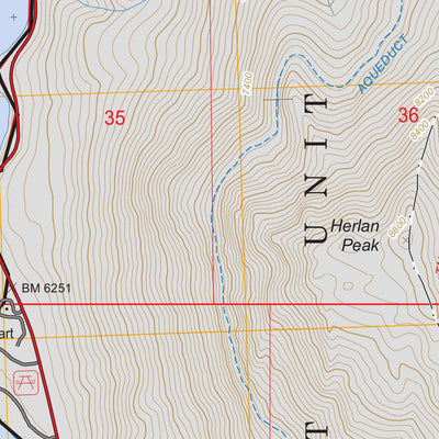 US Forest Service - Topo Marlette Lake, NV - CA FSTopo Legacy digital map