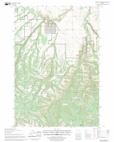 US Forest Service - Topo Marley Creek, OR FSTopo Legacy digital map