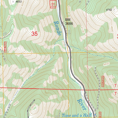 US Forest Service - Topo Marley Creek, OR FSTopo Legacy digital map