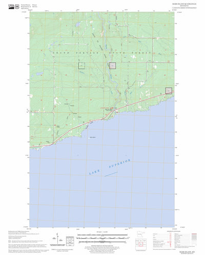 US Forest Service - Topo Marr Island, MN FSTopo Legacy digital map