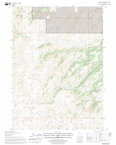 US Forest Service - Topo Marshall, WY FSTopo Legacy digital map