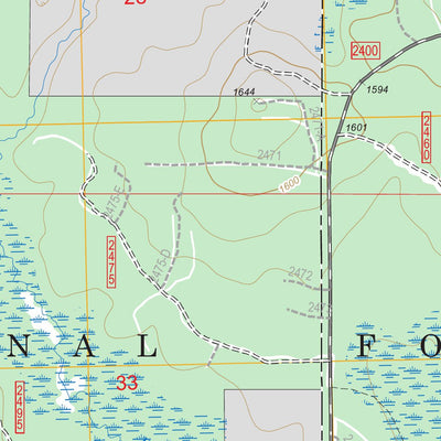 US Forest Service - Topo Marten Lake, MI FSTopo Legacy digital map