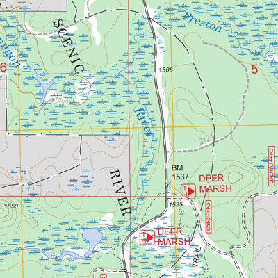 US Forest Service - Topo Marten Lake, MI FSTopo Legacy digital map