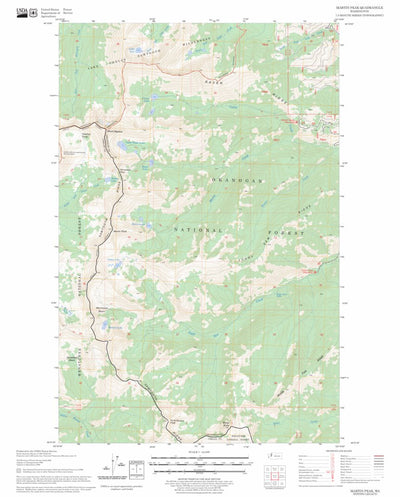 US Forest Service - Topo Martin Peak, WA FSTopo Legacy digital map