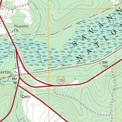US Forest Service - Topo Martin, SC FSTopo Legacy digital map