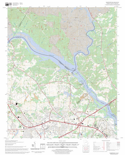 US Forest Service - Topo Martinez, GA - SC FSTopo Legacy digital map