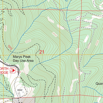 US Forest Service - Topo Marys Peak, OR FSTopo Legacy digital map