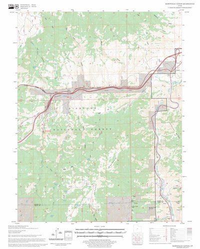 US Forest Service - Topo Marysvale Canyon, UT FSTopo Legacy digital map