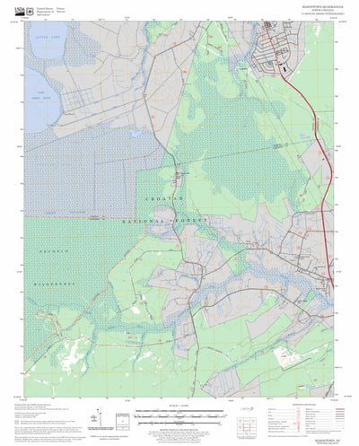 US Forest Service - Topo Masontown, NC FSTopo Legacy digital map