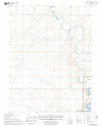 US Forest Service - Topo Massacre Hill, WY FSTopo Legacy digital map